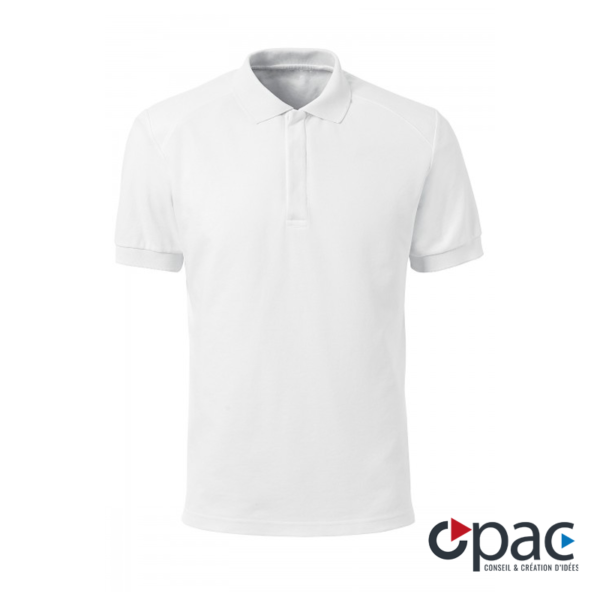 polo personnalisé blanc